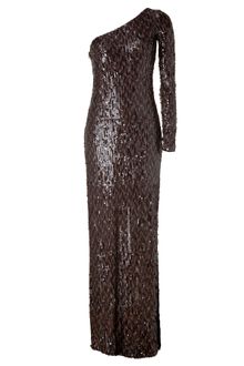 Rachel Zoe Tonal Chocolate Sequined One Shoulder Marilyn Gown - Lyst