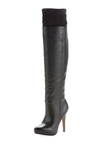 Sam Edelman Remy Contrasttop Overtheknee Boot Black - Lyst