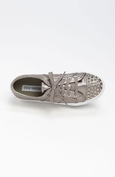 Steve Madden Braadys Platform Sneaker in Silver (pewter) | Lyst