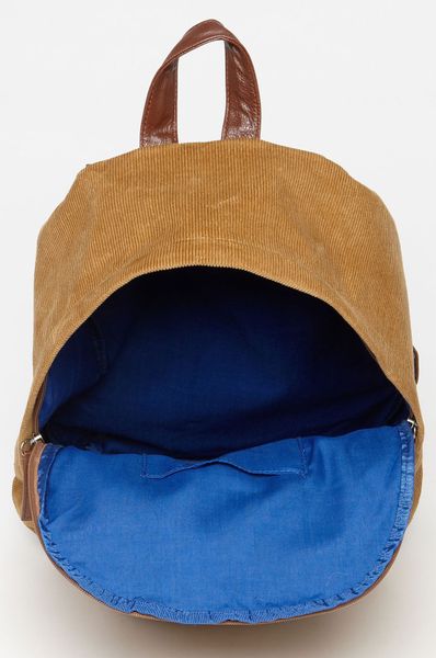 topman corduroy backpack