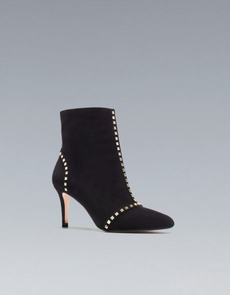 zara mid heel boots