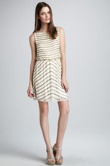 Alice + Olivia Bead Stripe Dress - Lyst