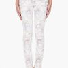 Balmain Nude Floral Print Jeans in White (nude) - Lyst