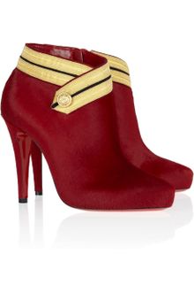 Christian Louboutin Marychal 100 Calf Hair Ankle Boots - Lyst
