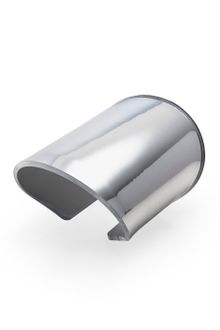 Cooee  Shield Cuff in Mirror Silver - Lyst