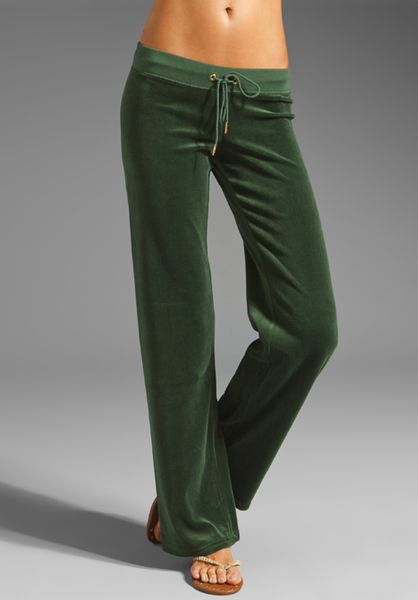 juicy couture green velour pants