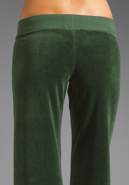 juicy couture green velour pants