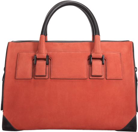 Narciso Rodriguez Bowler Tote in Pink (tomato) - Lyst