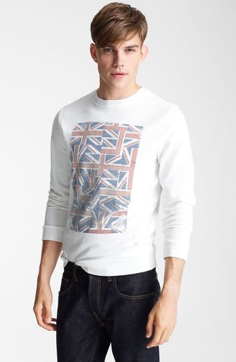 Topman Union Jack Crewneck Sweatshirt - Lyst