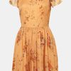 Topshop Autumn Meadow Print Dress in Yellow (multi) - Lyst