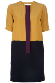 Victoria Beckham Colour Block Dress - Lyst