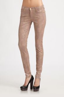 7 For All Mankind The Skinny Snakeprint Jeans - Lyst
