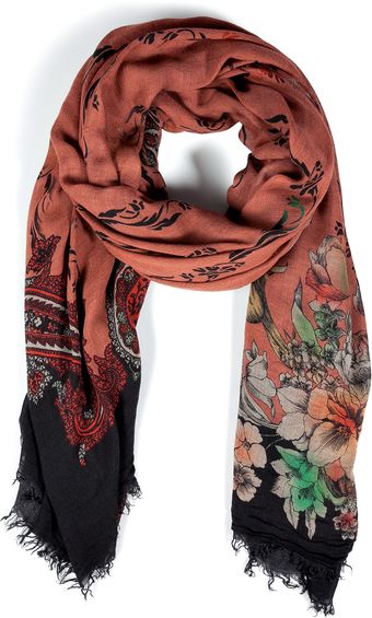 Etro Claymauve Multi Modalcashmere Scarf - Lyst