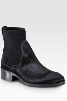 Acne Comet Calf Hair Ankle Boots - Lyst