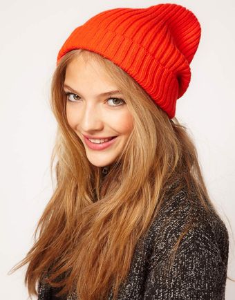 Asos Rib Boyfriend Beanie - Lyst