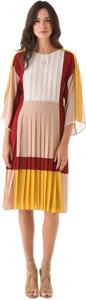 Bcbgmaxazria Gwenna Colorblock Dress in Multicolor - Lyst