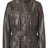 Belstaff Peat Leather Preston Luxe Trialmaster Jacket in Brown for Men - Lyst