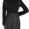 Burberry Wool Blend and Quilted Leather Coat in Black - Lyst