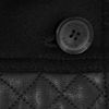 Burberry Wool Blend and Quilted Leather Coat in Black - Lyst