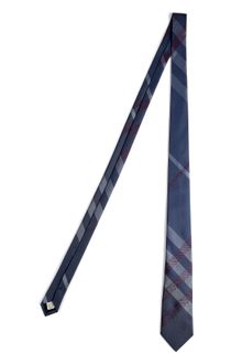 Burberry Bright Windsor Blue Check Rohan Silk Tie - Lyst