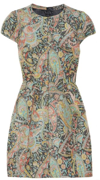 Carven Wool-Blend Brocade Dress - Lyst