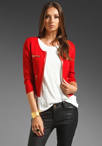 Catherine Malandrino Zipper Pocket Jacket - Lyst