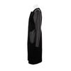 Marios Schwab Black Coat in Leather and Figured Velvet in Black - Lyst