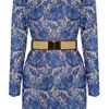 Stella Mccartney Celia Guipure Lace and Crepe Mini Dress in Blue - Lyst