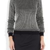 Versace Knitted Metallic Lattice Sweater in Black - Lyst