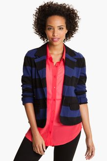 Caslon® Stripe Knit Blazer - Lyst