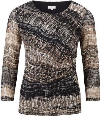 Cc Printed Mesh Top - Lyst