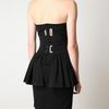 David Koma Strapless Technojersey Dress in Black - Lyst