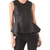 Elizabeth And James Yumi Peplum Top in Black - Lyst