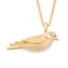 Elizabeth And James Diamond Meadowlark Bird Necklace in Yellow - Lyst