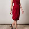Giambattista Valli Drape Panel Dress in Red - Lyst