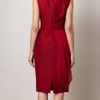 Giambattista Valli Drape Panel Dress in Red - Lyst