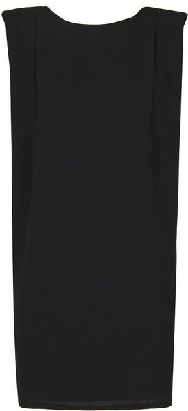 Mango Cocoon Cut Dress in Black - Lyst