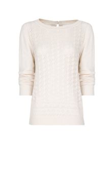 Mango Bows Open Knit Jumper - Lyst