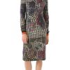Preen Collared Jersey Dress in Multicolor - Lyst