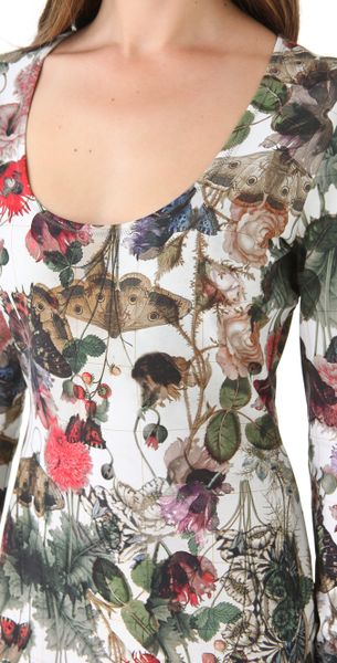 Preen Print Jersey Dress in Multicolor (ivory) - Lyst