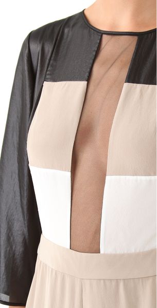 Bcbgmaxazria Frances Jumpsuit in Beige - Lyst