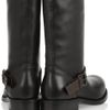 Bottega Veneta Buckled Leather Boots in Black - Lyst