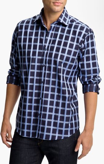 Bugatchi Uomo Classic Fit Sport Shirt - Lyst
