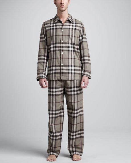 burberry mens pajama set
