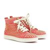 Christian Louboutin  Suede HiTop Sneakers in Pink (denim) - Lyst
