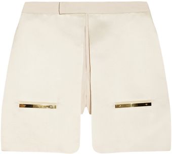Esteban Cortazar Duchess Satin and Twill Shorts - Lyst