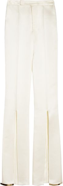 Esteban Cortazar Slit Detailed Satin Pants - Lyst