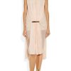 Esteban Cortazar Gathered AccordionPleated Chiffon Dress in Pink - Lyst