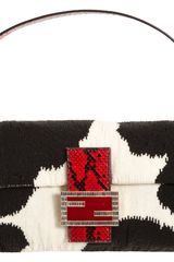 Fendi Python Beaded Baguette Bag