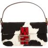 Fendi Python Beaded Baguette Bag in Black - Lyst